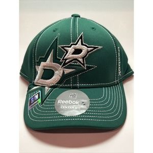 Reebok NHL Men's Draft Cap Dallas Stars Center Ice Practice Green Flex Hat S/M